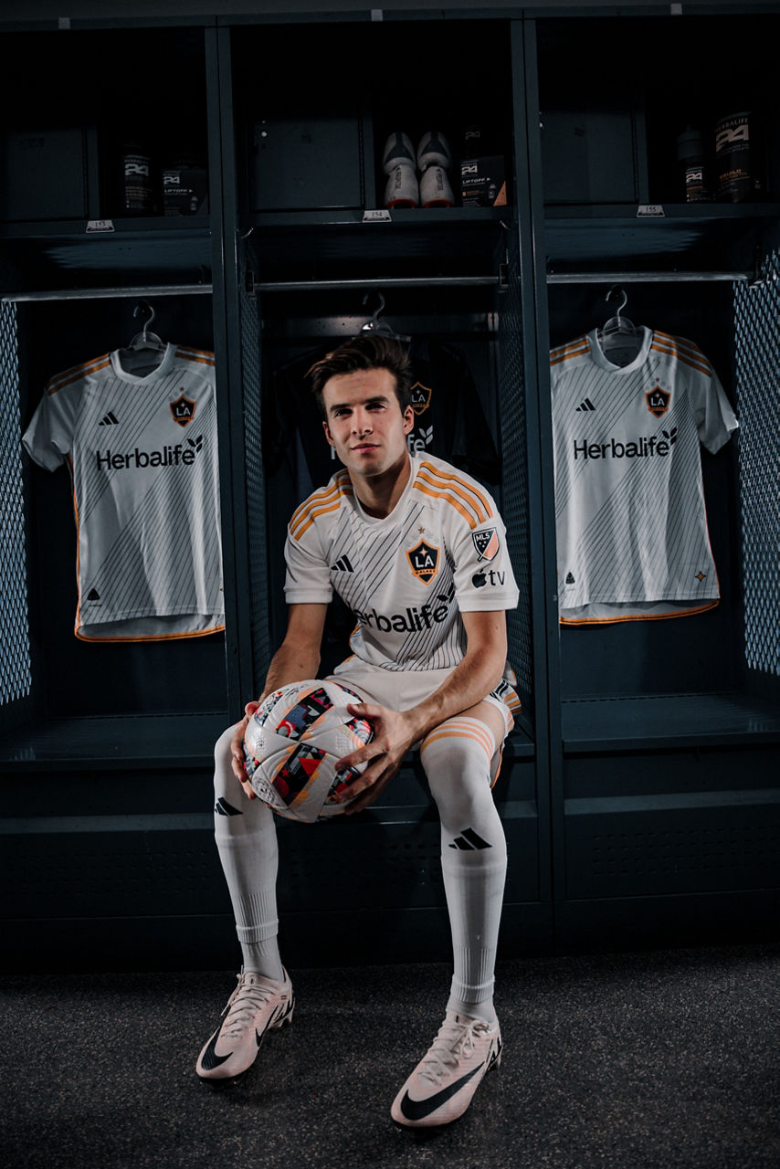 2024 Season: LA Galaxy Media Day Locker Room Portraits on January 29th,2024.  Photo by Mike Ortiz/LA Galaxy.---www.LAGalaxy.com---@LAGALAXY | @LAGALAXYPHOTOS