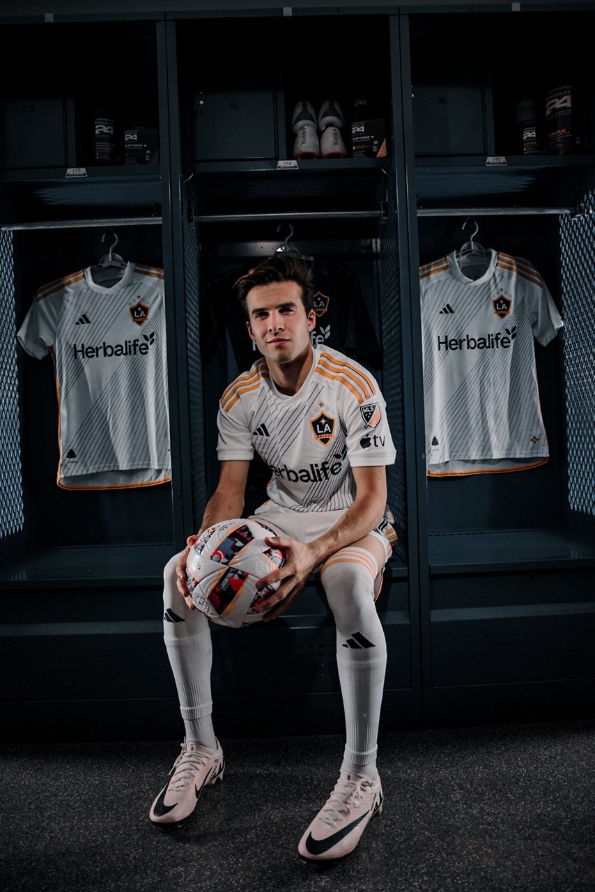 2024 Season: LA Galaxy Media Day Locker Room Portraits on January 29th,2024.  Photo by Mike Ortiz/LA Galaxy.---www.LAGalaxy.com---@LAGALAXY | @LAGALAXYPHOTOS