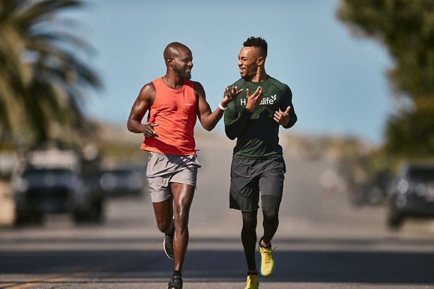 Friends running